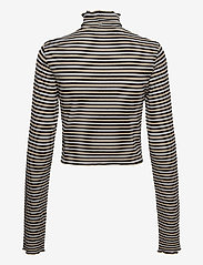 Tommy Hilfiger - LUREX POLO NECK TOP LS - t-shirts & topper - meteorite / multi - 1