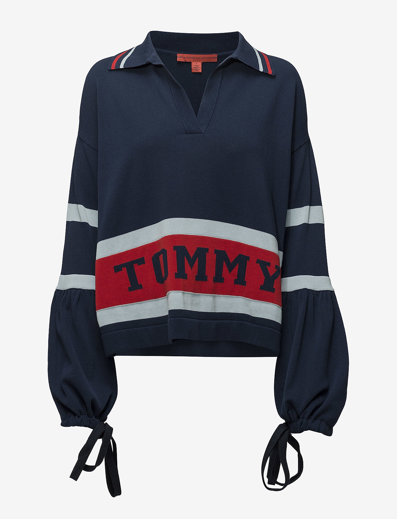 Tommy Hilfiger - TOMMY STRIPE SWEATER - peacoat - 0
