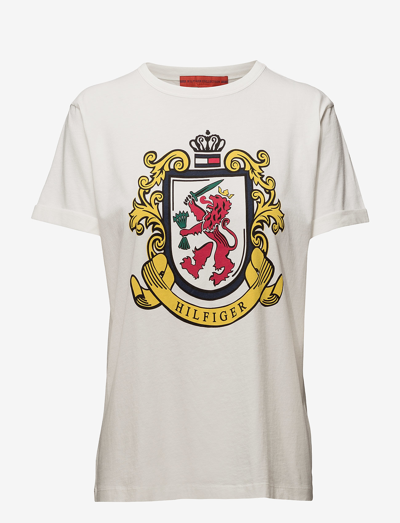 Tommy Hilfiger - CREST LOGO TSHIRT SS - snow white - 0