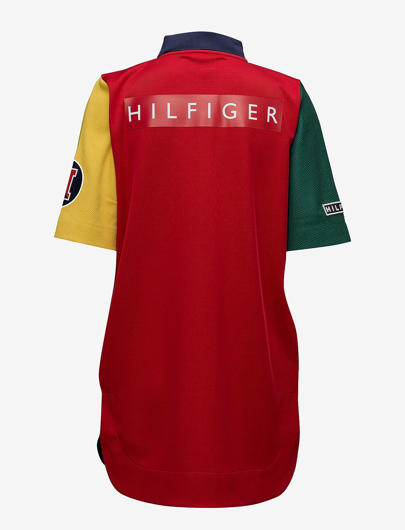 Tommy Hilfiger - COLOUR BLOCK POLO DR - true red / multi - 1