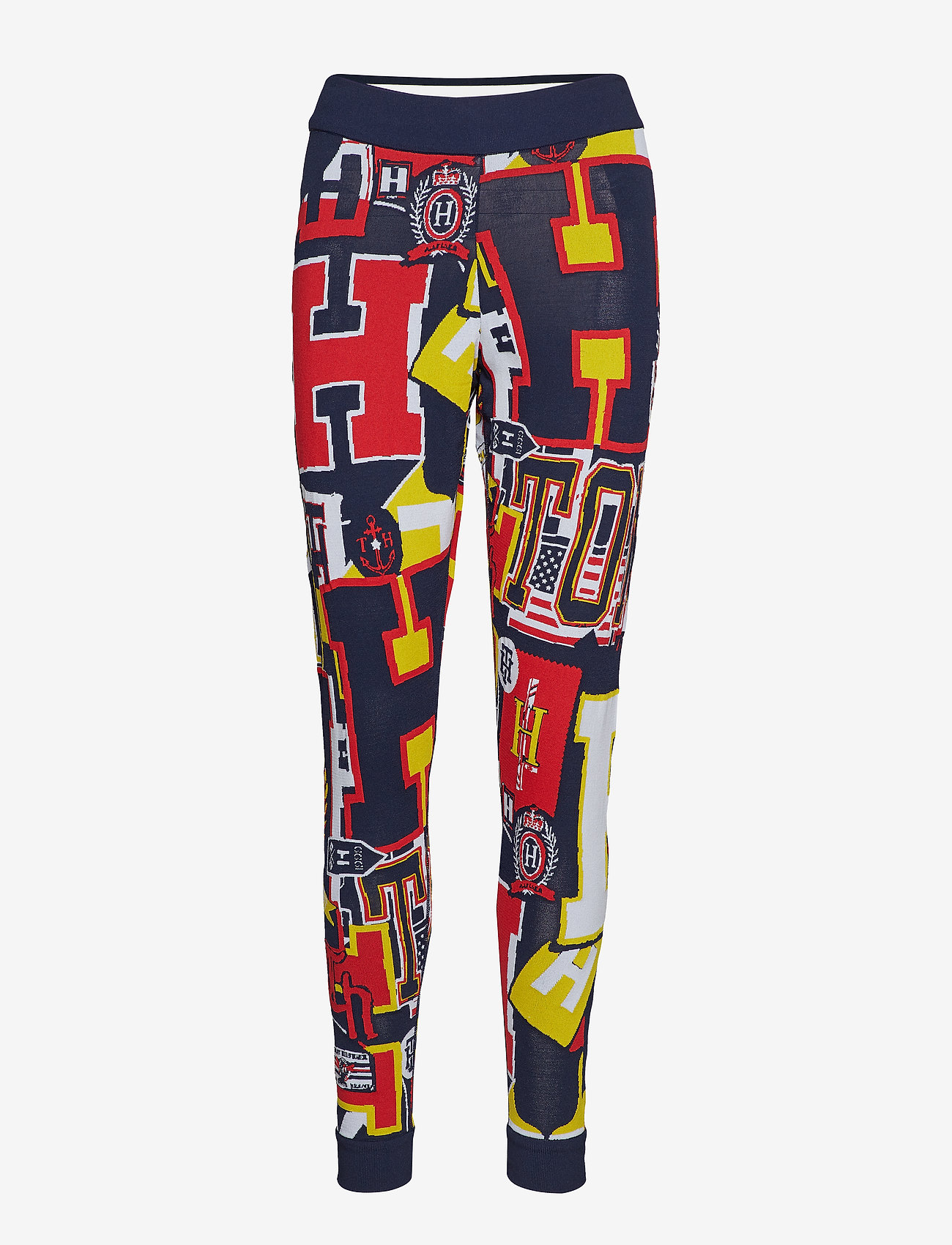Tommy Hilfiger - HILFIGER MULTI LOGO LEGGING - peacoat / multi - 0