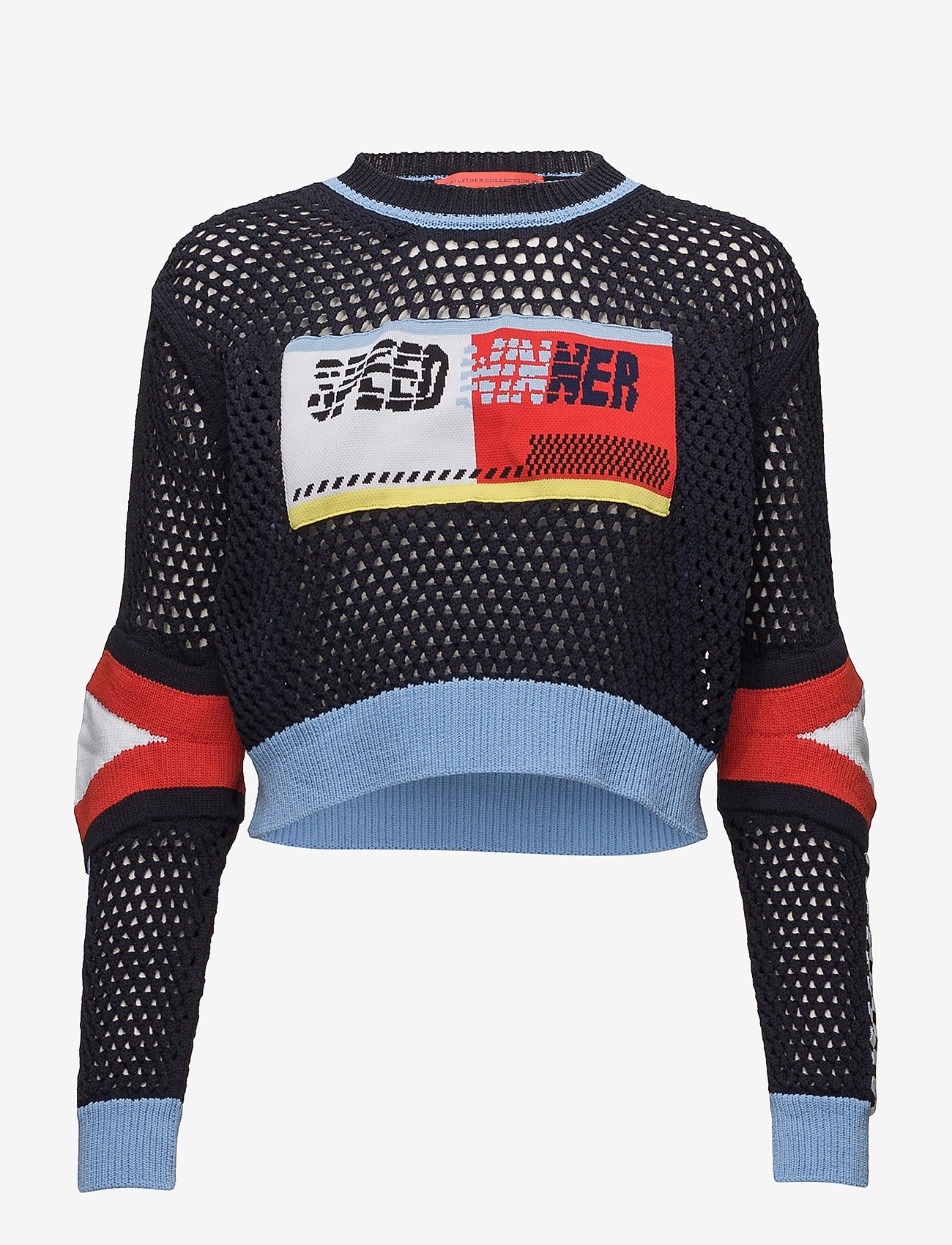Tommy Hilfiger - SPEED TOMMY SWEATER LS - peacoat multi - 0