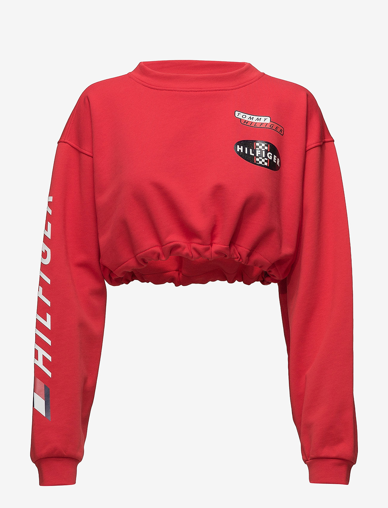 Tommy Hilfiger - RACING CROP SWEATSHIRT LS - true red - 0
