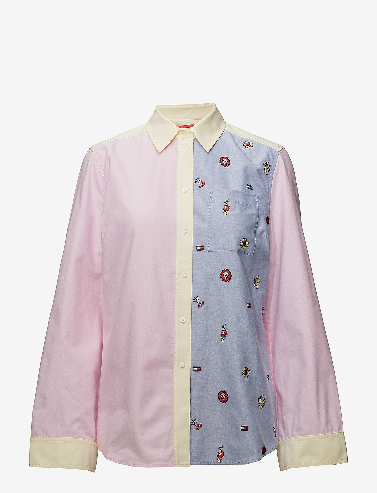 Tommy Hilfiger - CRITTER WOVEN MULTI SHIRT LS - orchid pink / multi - 0
