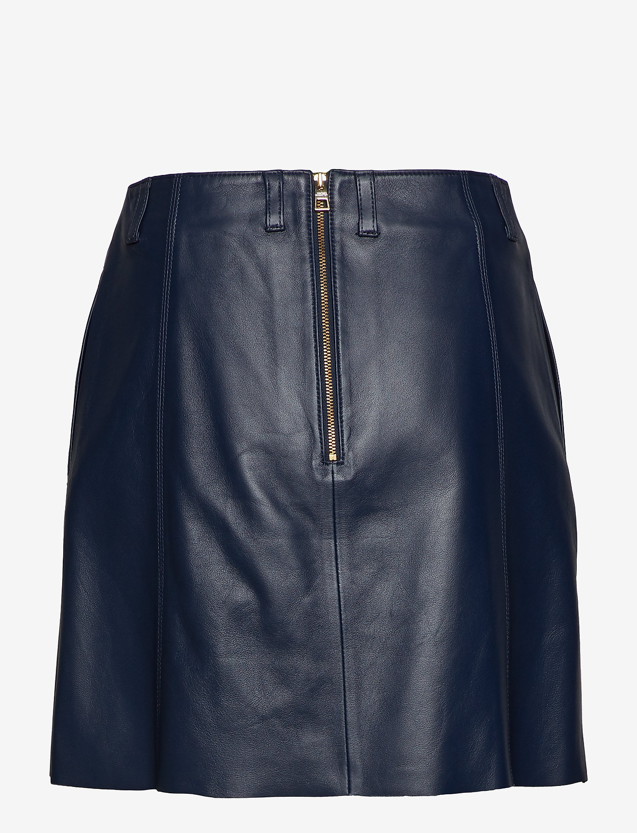 Tommy Hilfiger - LEATHER CHEERLEADER SKIRT - deep well - 1
