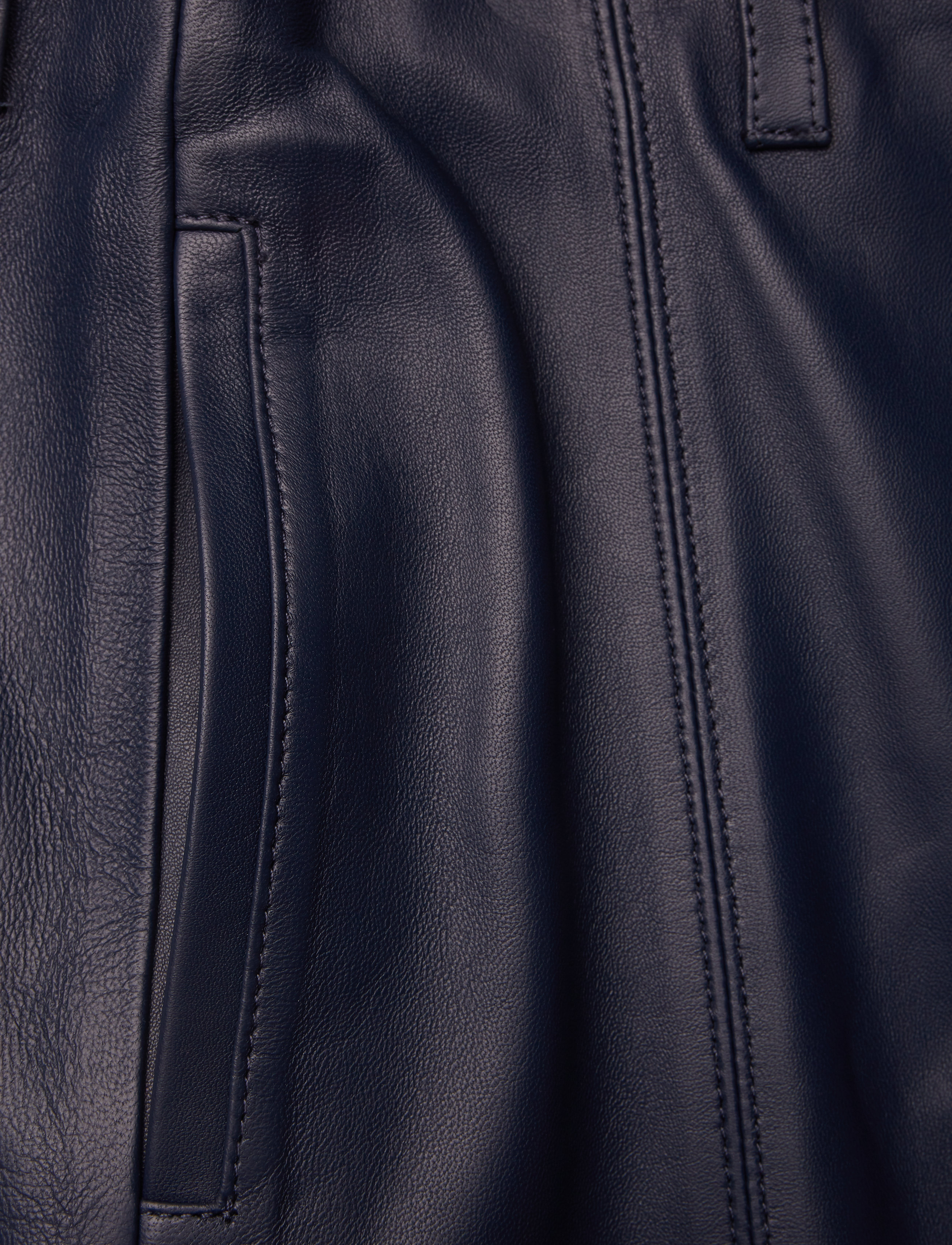 Tommy Hilfiger - LEATHER CHEERLEADER SKIRT - deep well - 2