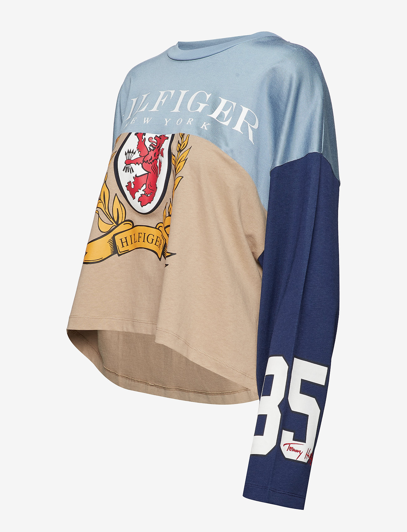 Tommy Hilfiger - SPLICED FOOTBALL TSH - croissant / multi - 2