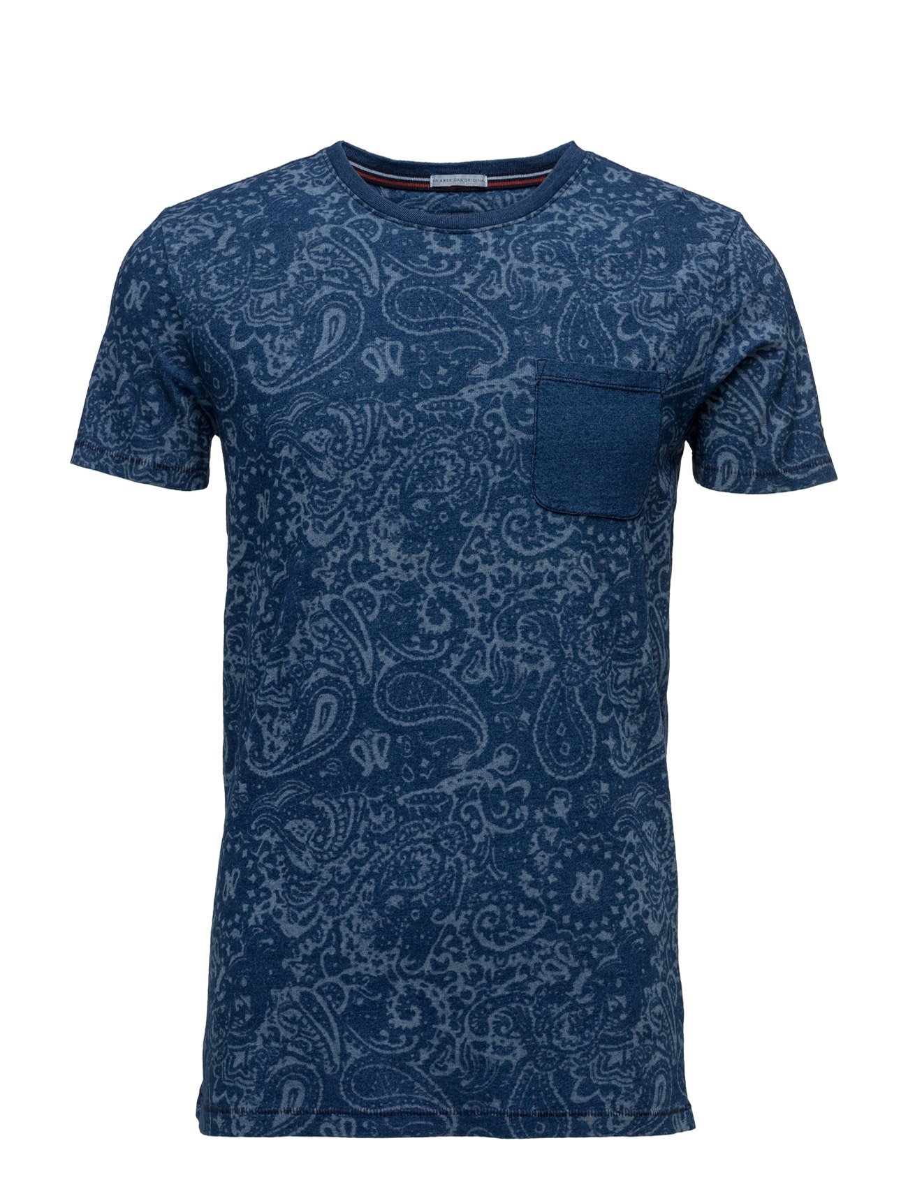 Tommy Hilfiger - THDM CN T-SHIRT S/S 38 - paisley print mid indigo - 1