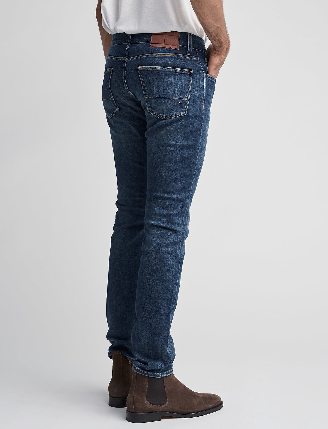 Tommy Hilfiger - DENTON B MIDDLE BLUE STRETCH - middle blue - 3