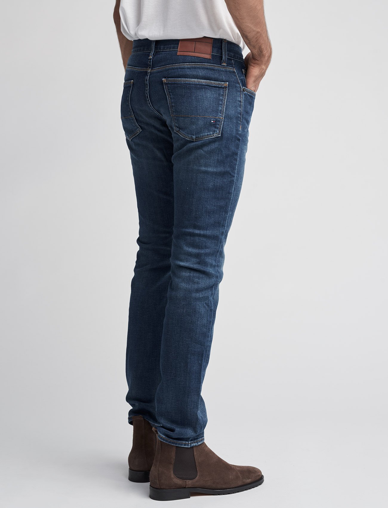 Tommy Hilfiger - DENTON B MIDDLE BLUE STRETCH - middle blue - 3