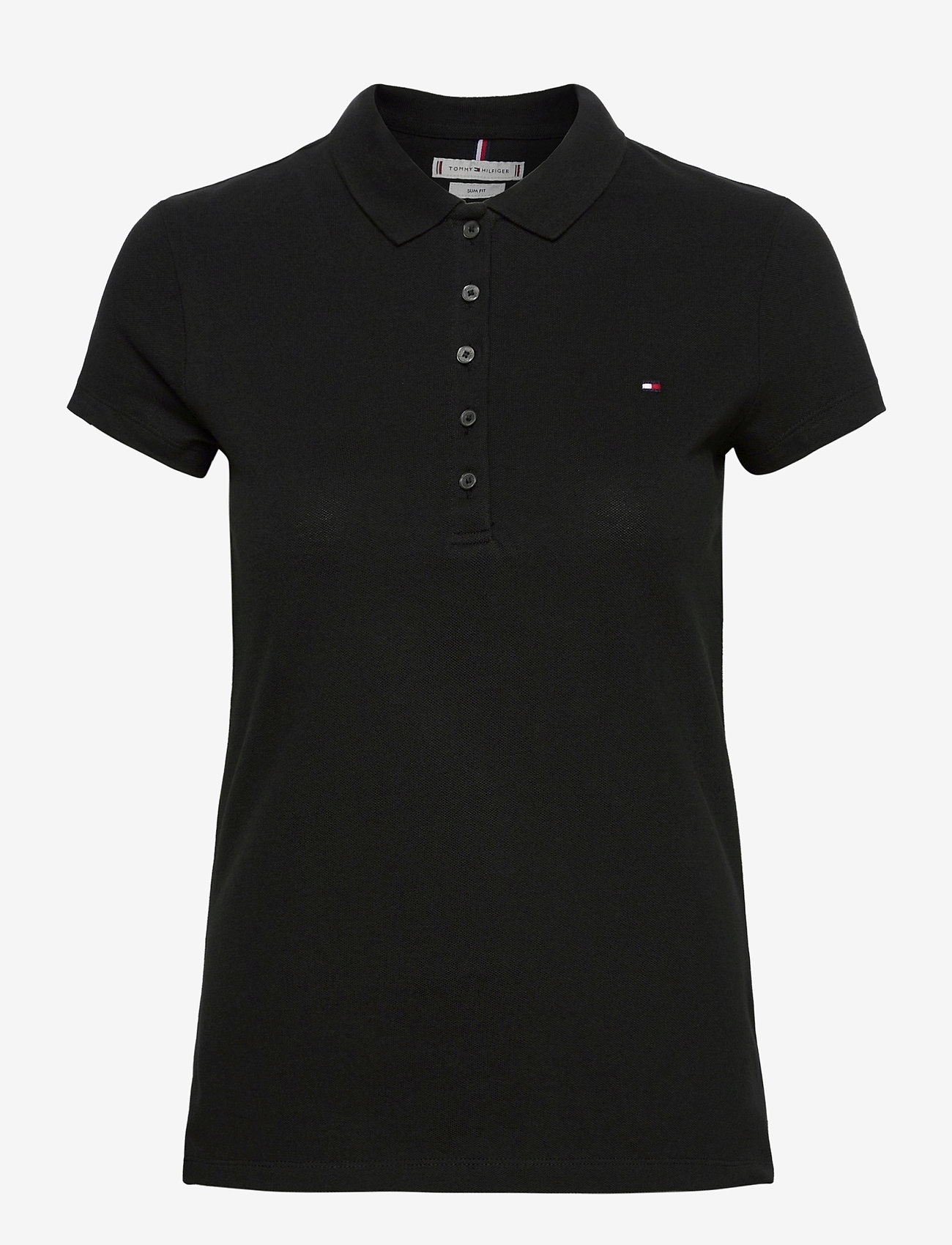 Tommy Hilfiger - HERITAGE SHORT SLEEVE SLIM POLO - masters black - 0