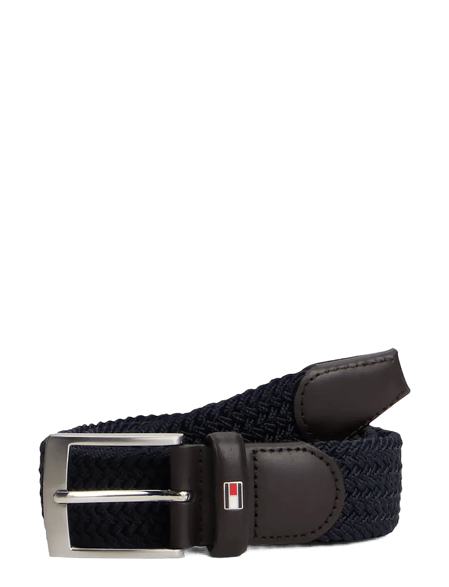 Tommy Hilfiger - NEW ADAN BELT 3.5CM - punutud vööd - sky captain - 1
