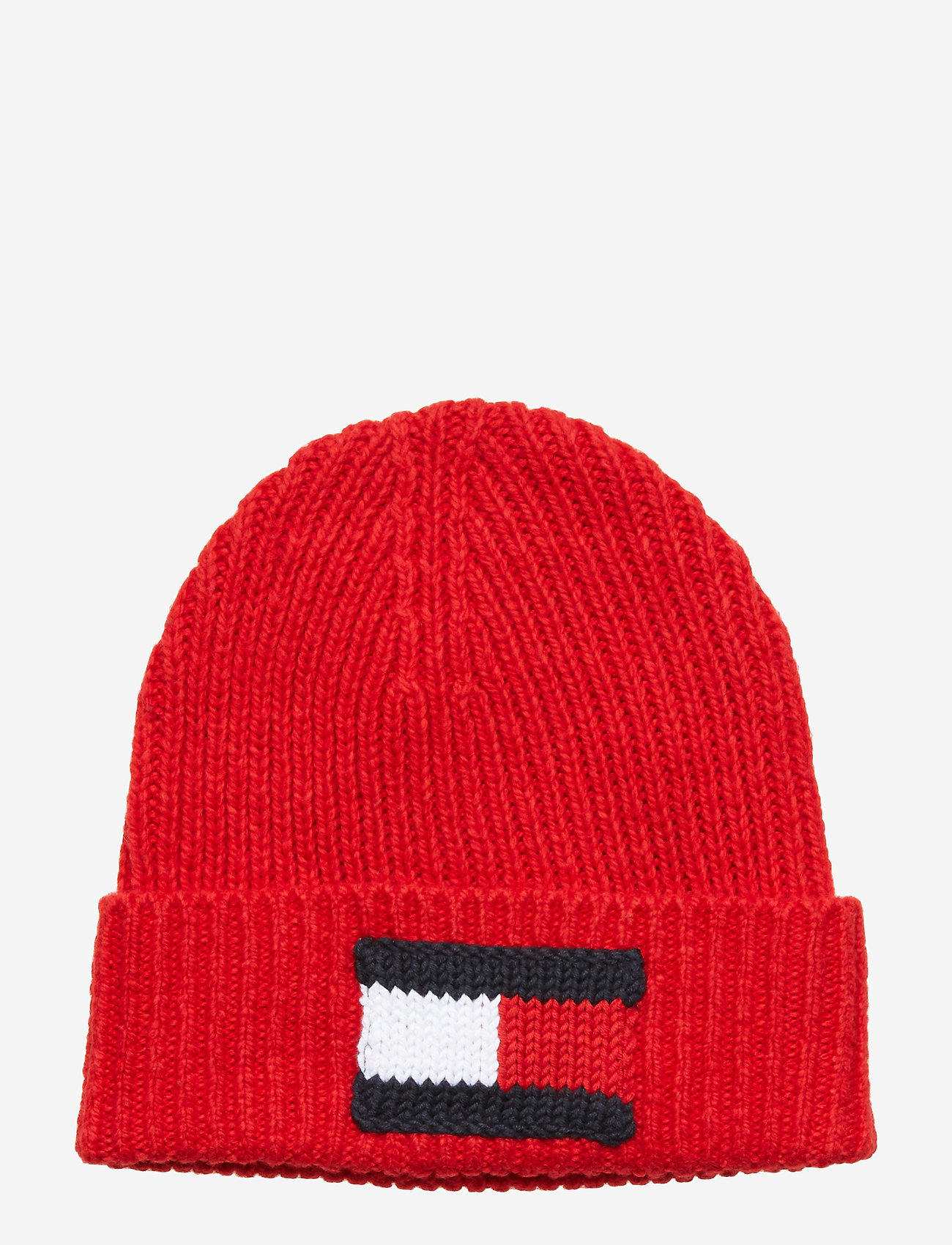 Tommy Hilfiger - BIG FLAG BEANIE - barbados cherry - 0