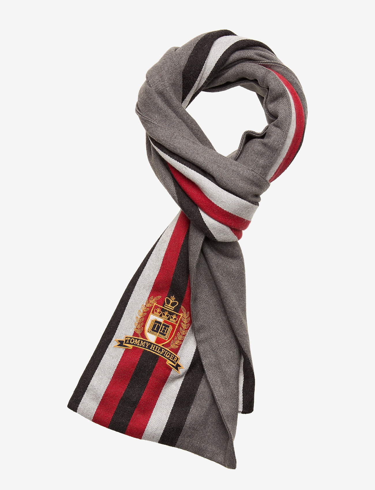 Tommy Hilfiger - TH COLLEGE SCARF - mid grey melange - 0
