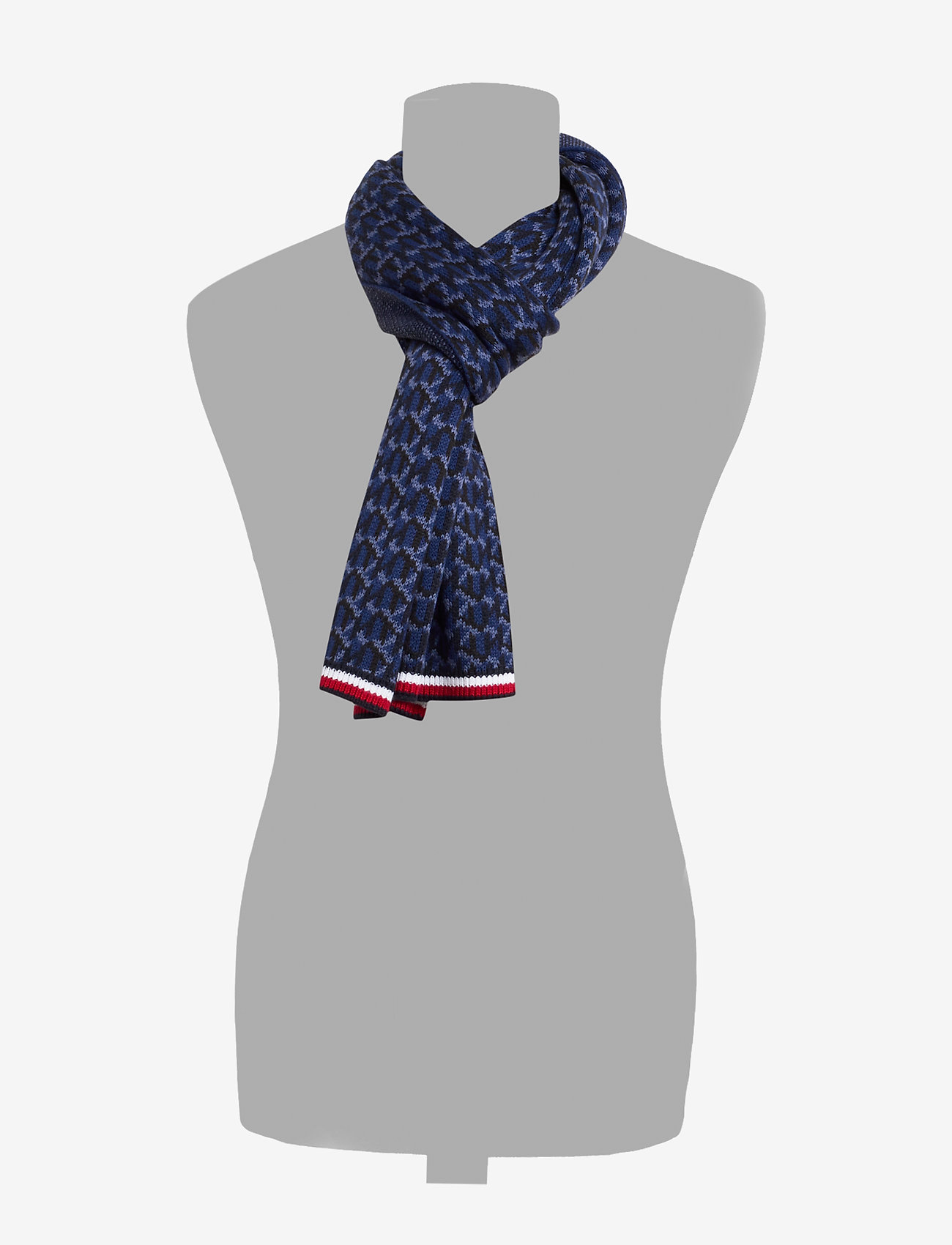 Tommy Hilfiger - TH MONOGRAM KNIT SCA - blue mix - 1