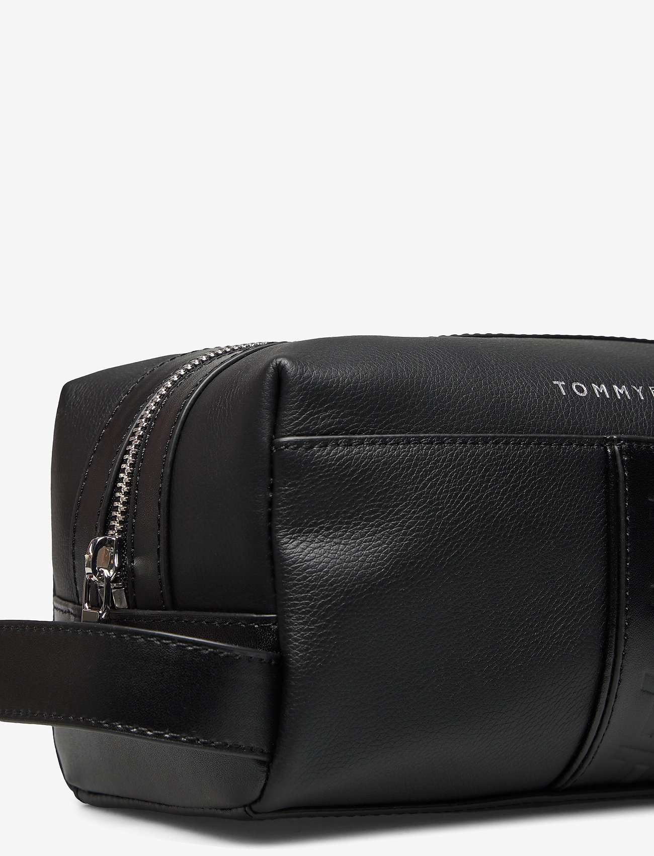 Tommy Hilfiger - LEATHER WASHBAG - black - 3