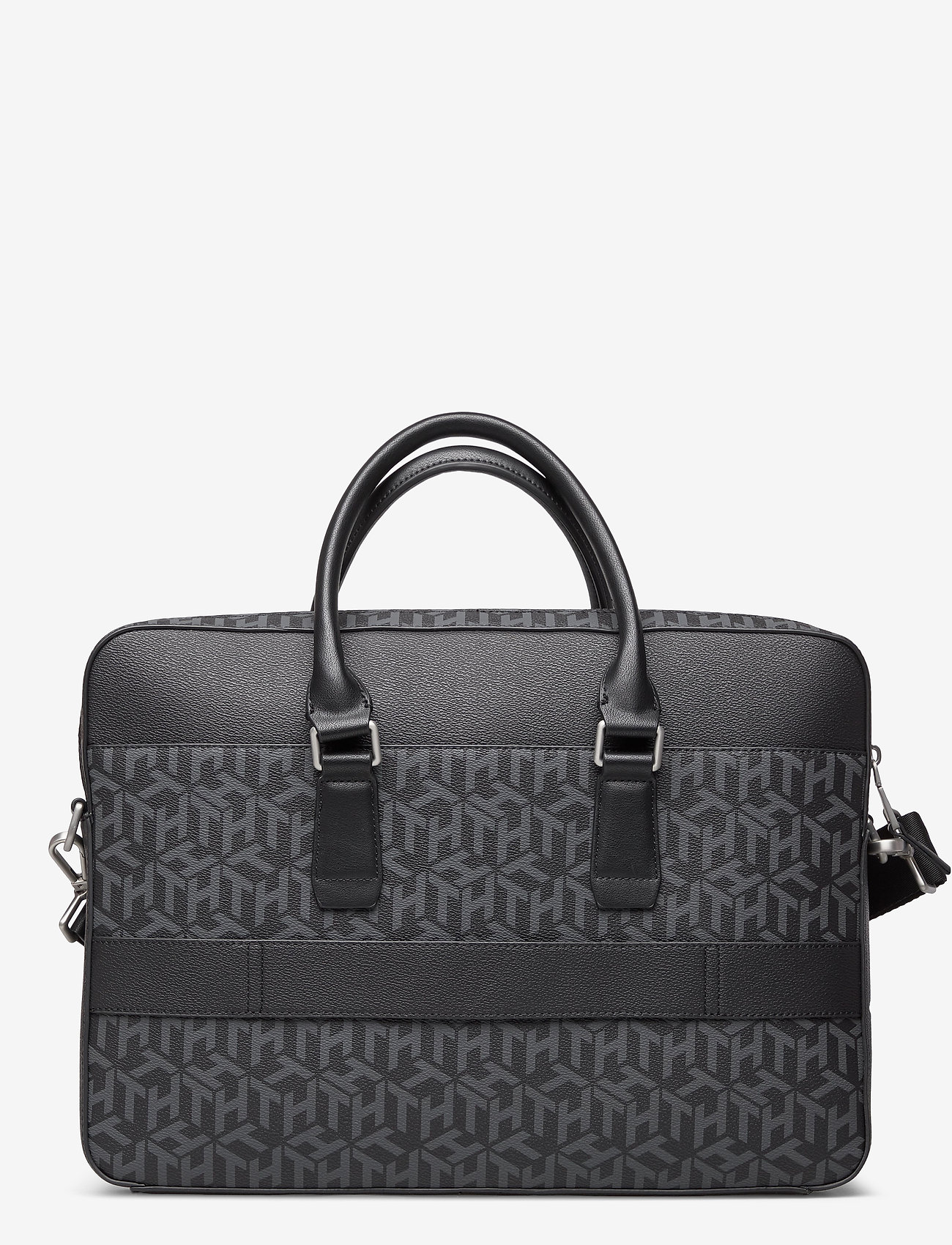 Tommy Hilfiger - COATED CANVAS  SLIM - black monogram - 1