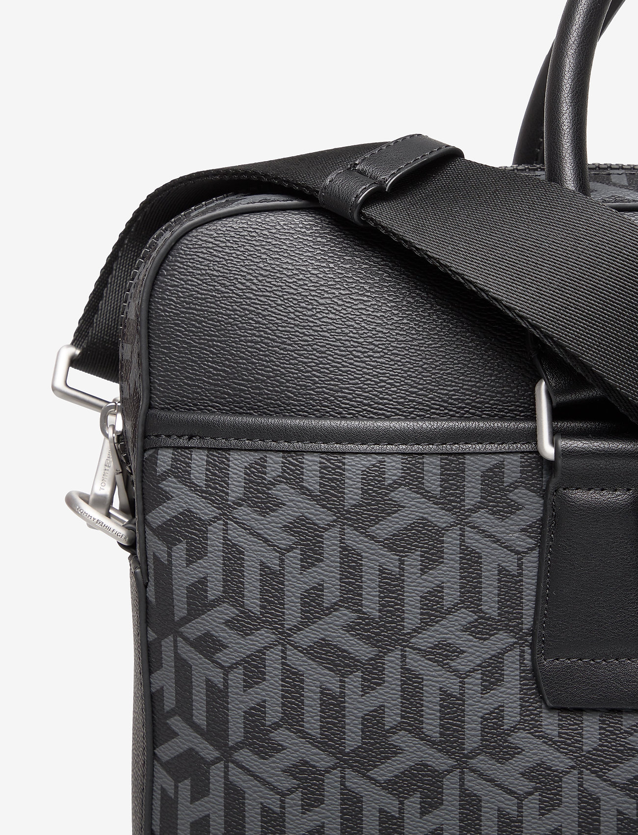 Tommy Hilfiger - COATED CANVAS  SLIM - black monogram - 3