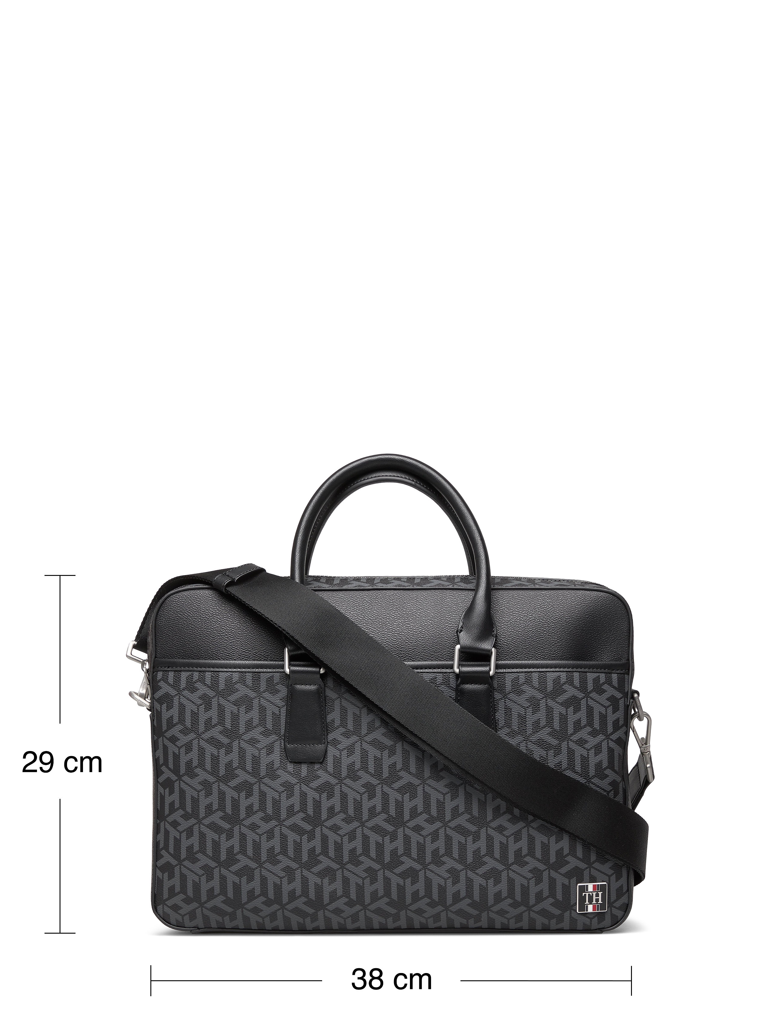 Tommy Hilfiger - COATED CANVAS  SLIM - black monogram - 5