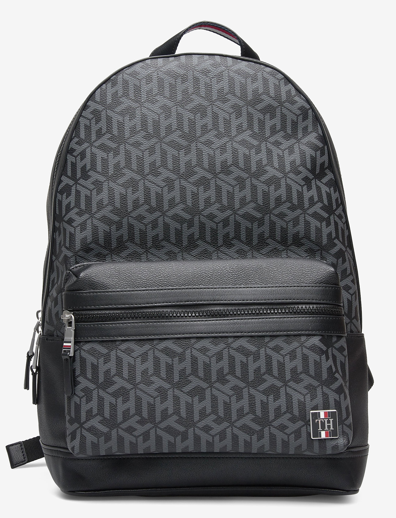 Tommy Hilfiger - COATED CANVAS  BACKP - black monogram - 0
