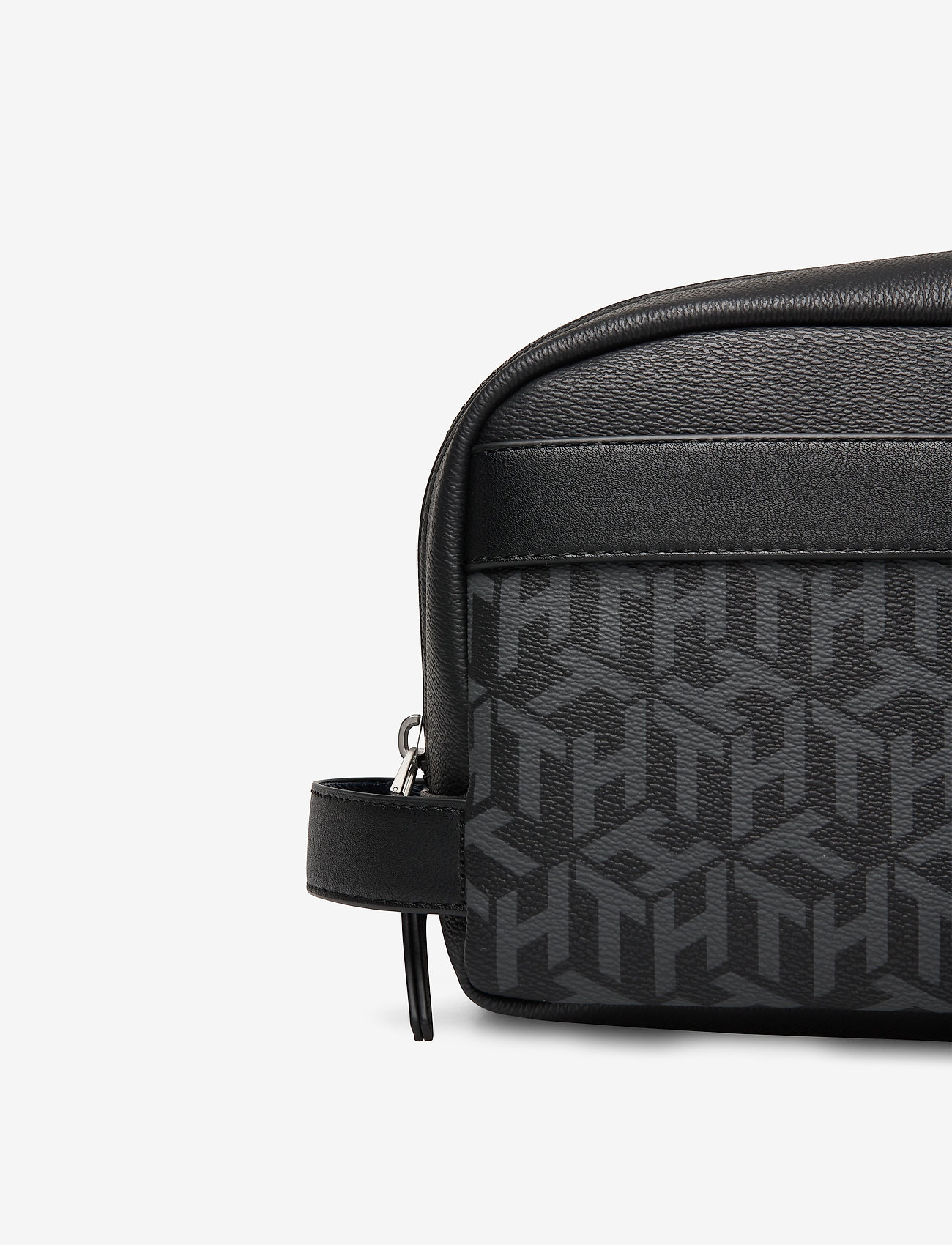 Tommy Hilfiger - COATED CANVAS WASHBAG - black monogram - 3