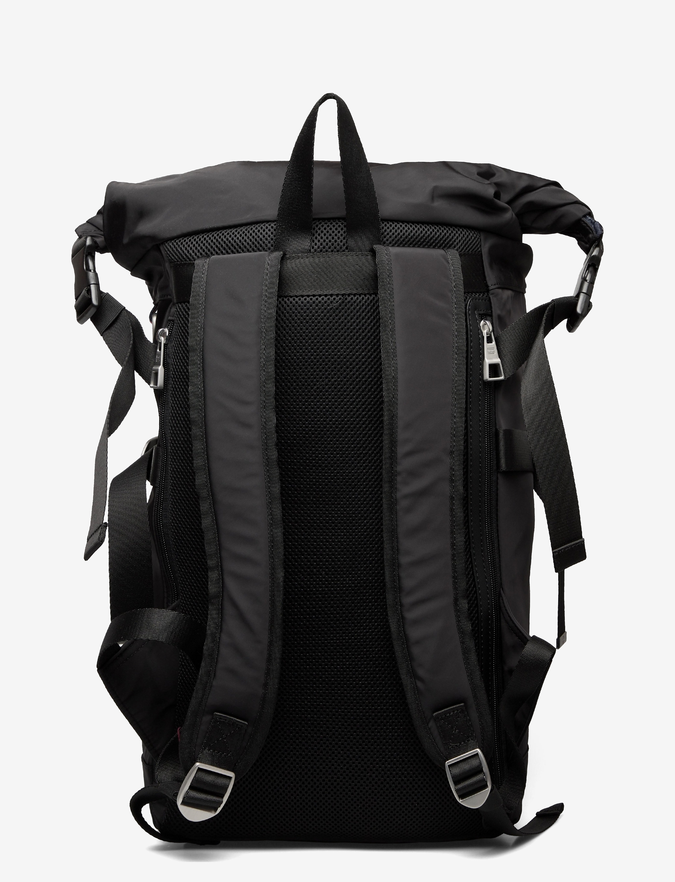 Tommy Hilfiger - URBAN NYLON ROLLTOP BACKPACK - black - 1