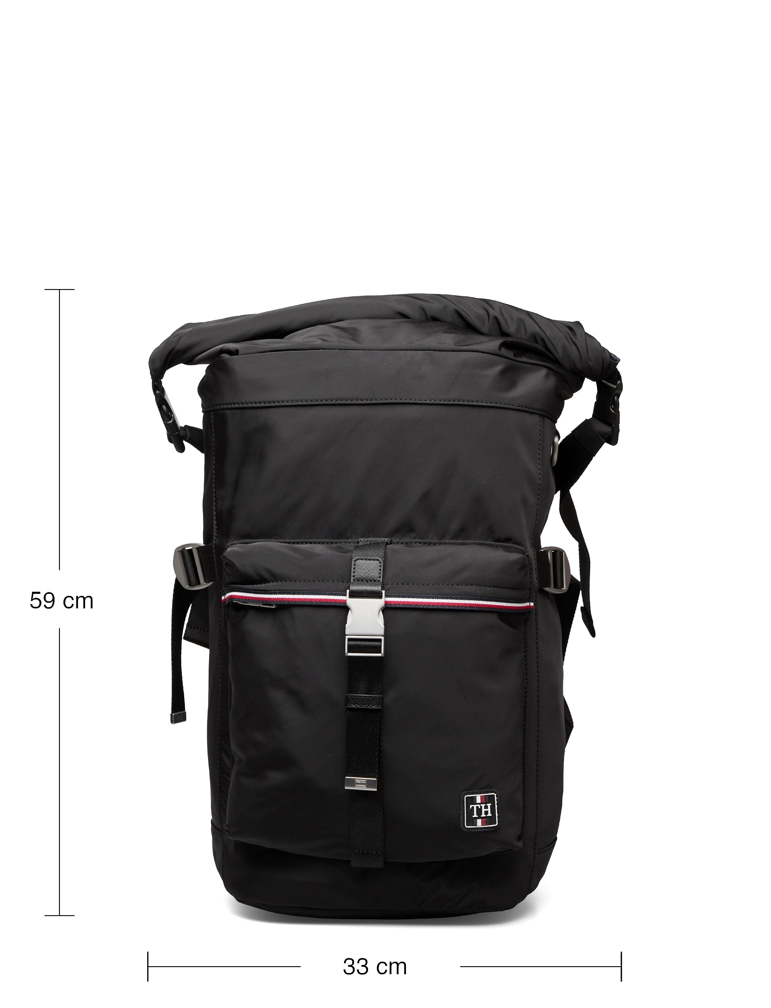 Tommy Hilfiger - URBAN NYLON ROLLTOP BACKPACK - black - 5