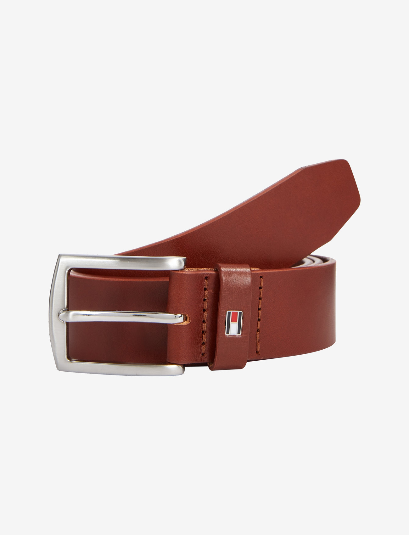 Tommy Hilfiger - NEW DENTON 3.5 BELT - classic belts - dark tan - 1