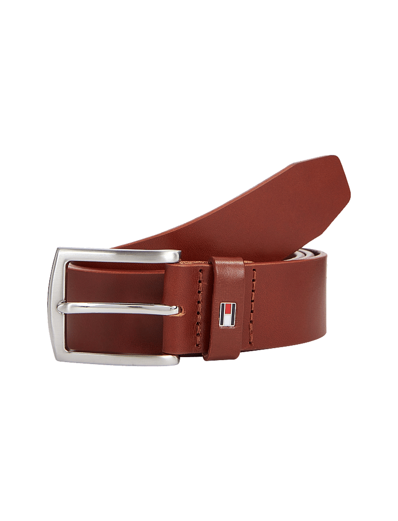 Tommy Hilfiger - NEW DENTON 3.5 BELT - classic belts - dark tan - 1