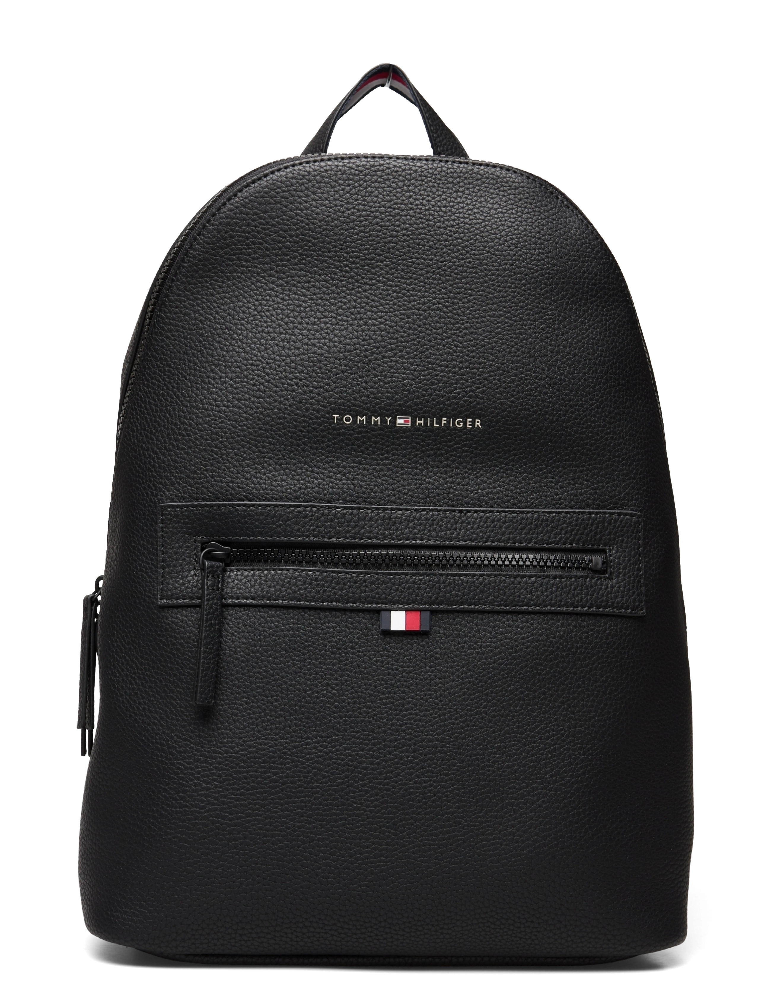Tommy Hilfiger ESSENTIAL PU BACKPACK - Tasker - BLACK / black