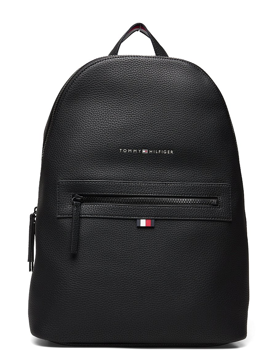 Tommy Hilfiger - ESSENTIAL PU BACKPACK - plecaki biznesowe - black - 1