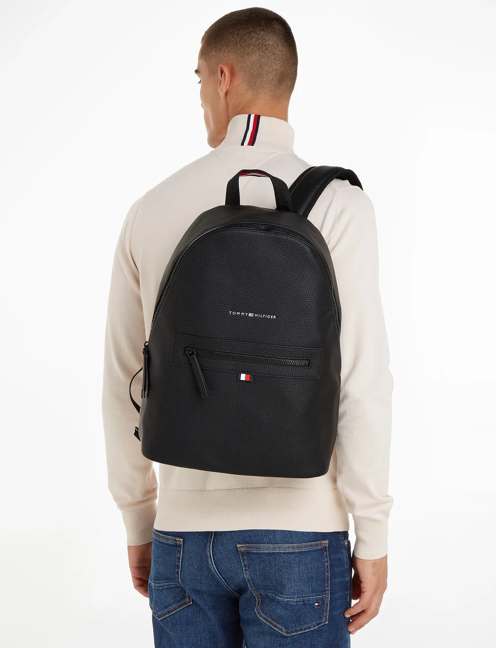 Tommy Hilfiger Essential Pu Backpack Backpacks Boozt