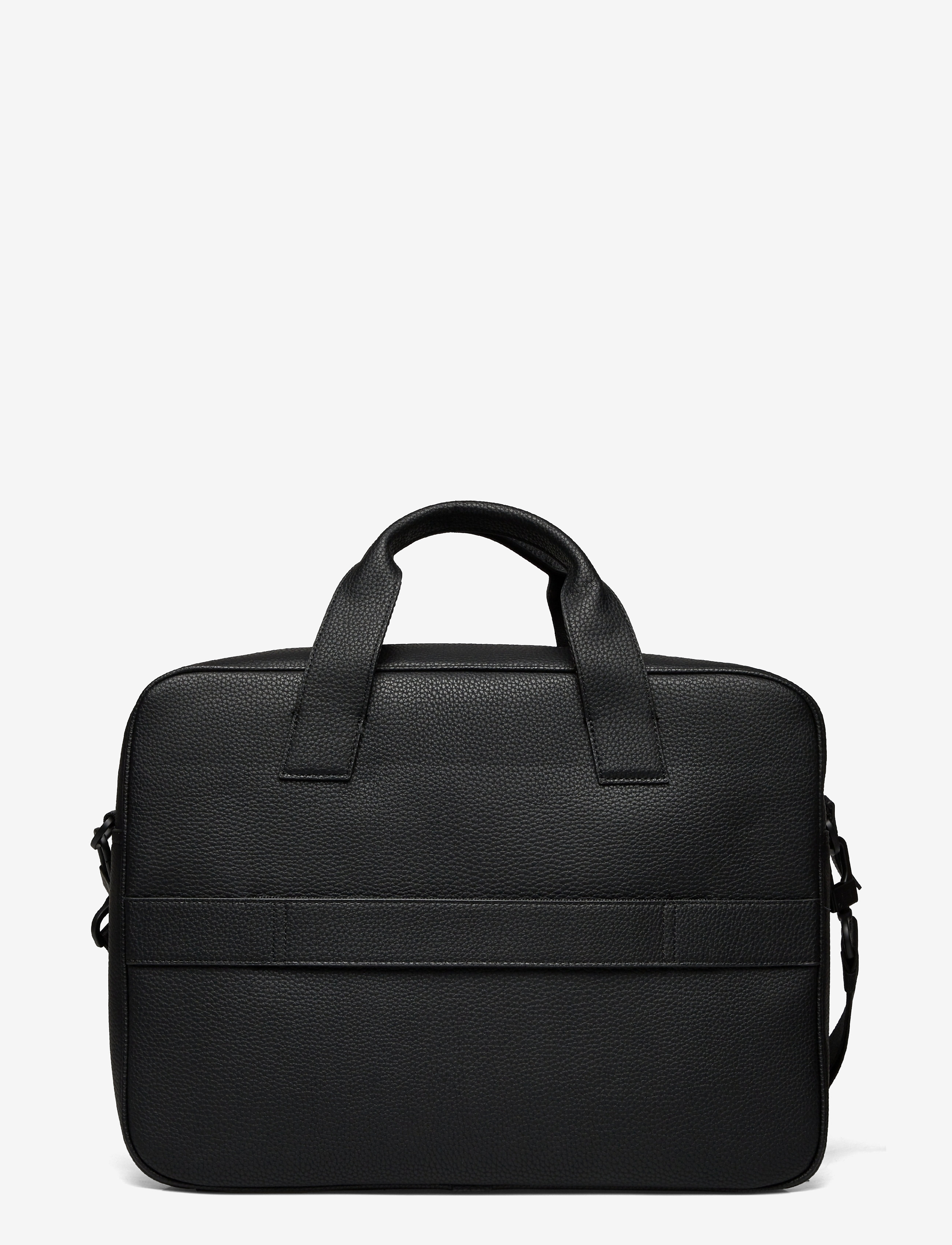 Tommy Hilfiger - ESSENTIAL PU COMPUTER BAG - prekės kiekvienai progai - black - 1