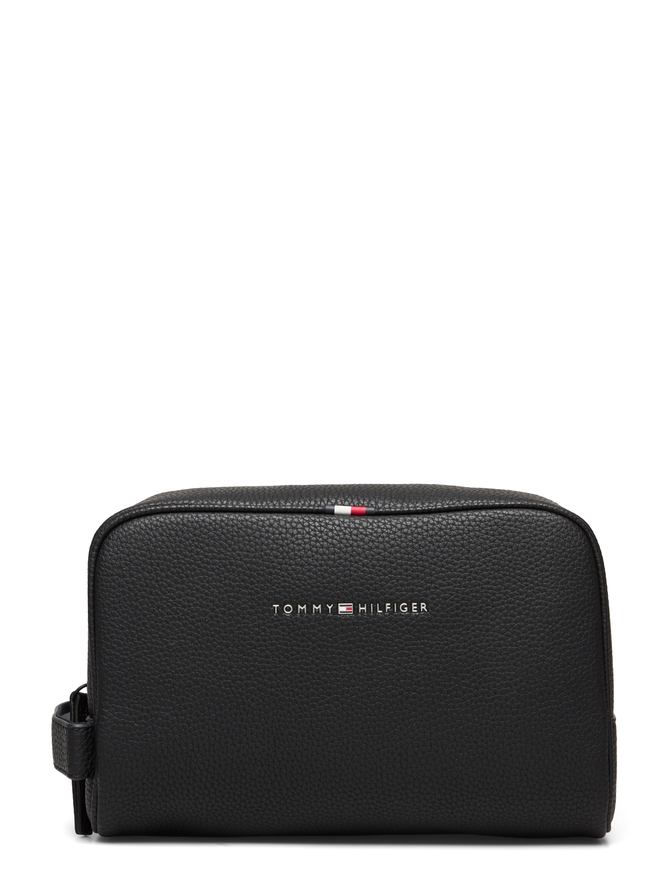 Tommy Hilfiger Essential Pu Washbag, One Size, Bags, Schwarz - Toiletry Frauen