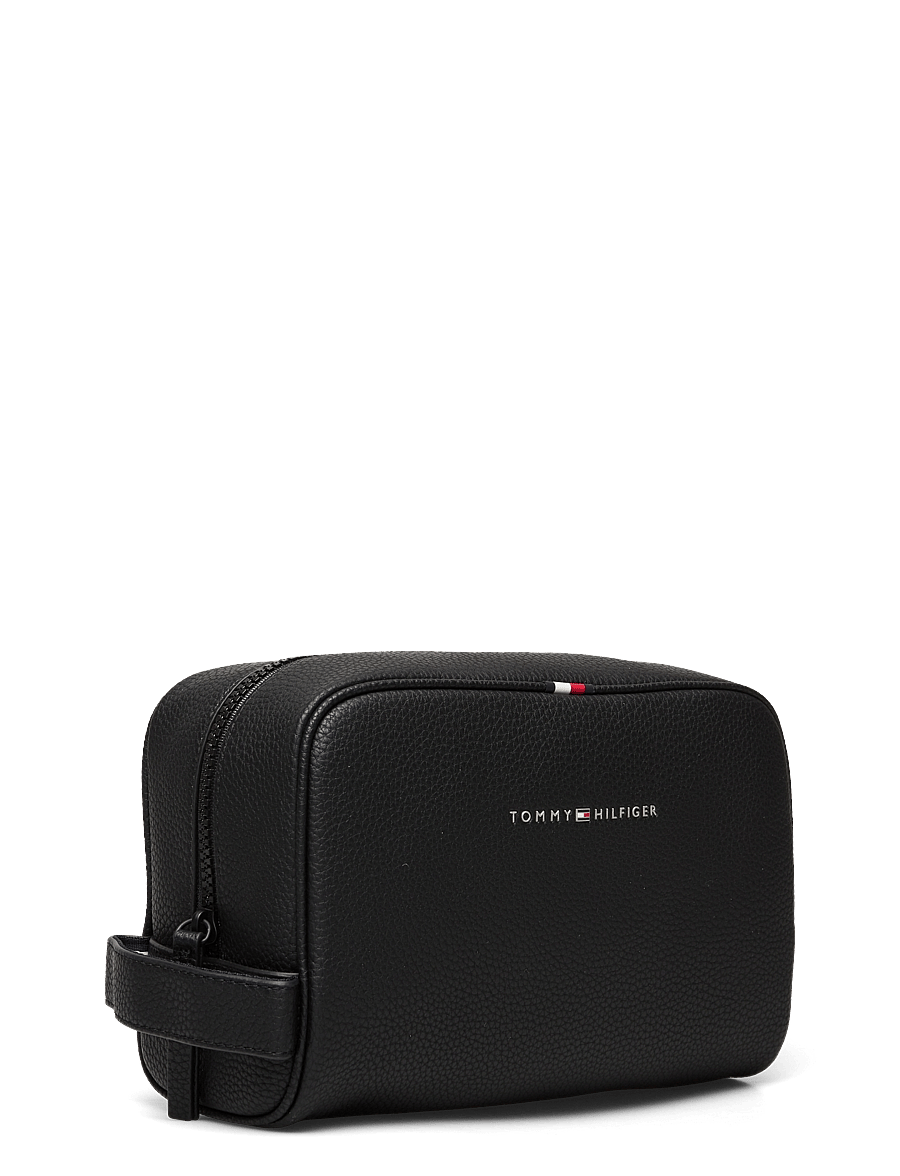 Tommy Hilfiger - ESSENTIAL PU WASHBAG - igapäevane stiil - black - 2