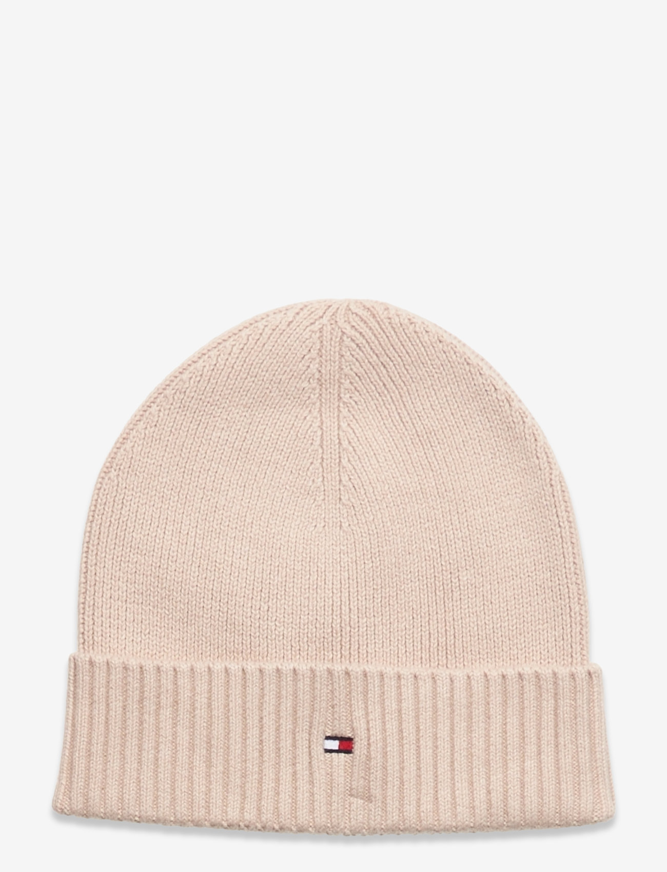 Tommy Hilfiger - ESSENTIAL FLAG BEANIE - cashmere creme - 0