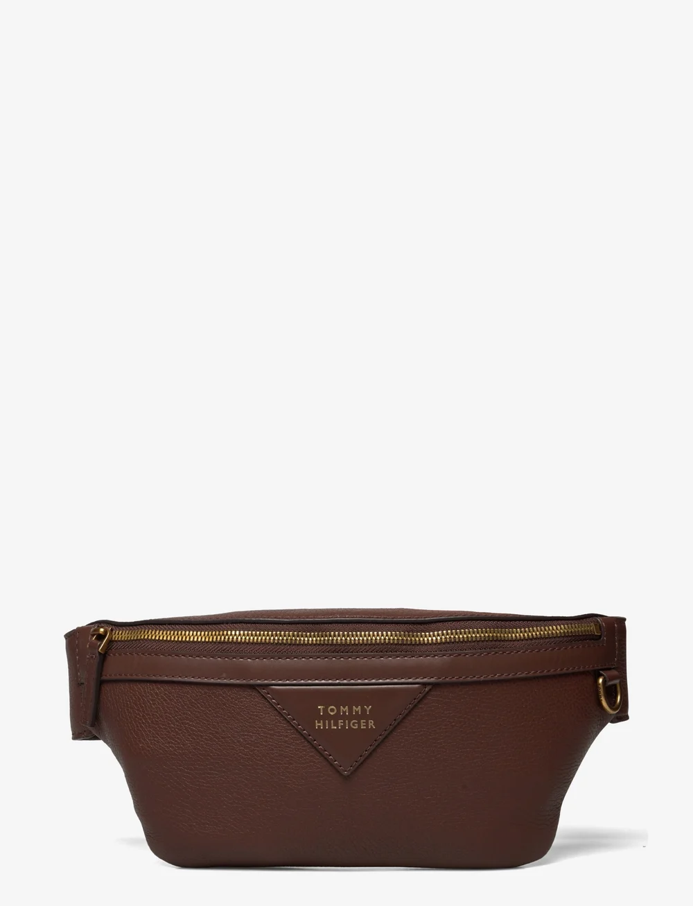 Tommy hilfiger brown leather bag deals