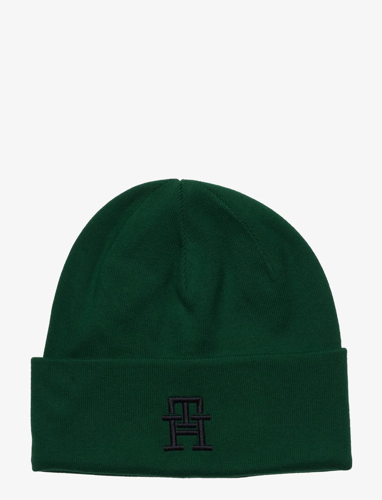 Tommy Hilfiger - TH  NEW PREP BEANIE - skrybėlės ir kepurės su snapeliu - prep green - 0