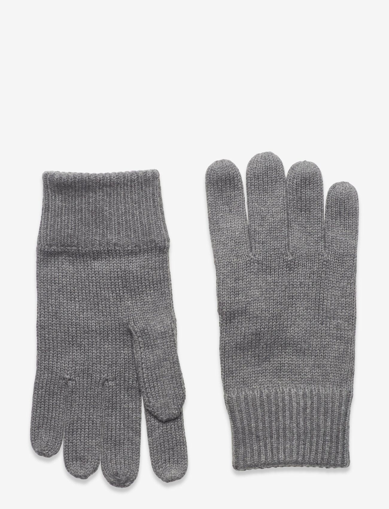 Tommy Hilfiger - ESSENTIAL FLAG KNITTED GLOVES - mid grey heather - 0