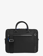 Tommy Hilfiger - TH BUS LEATHER SLIM COMPUTER - laptop bags - black - 0
