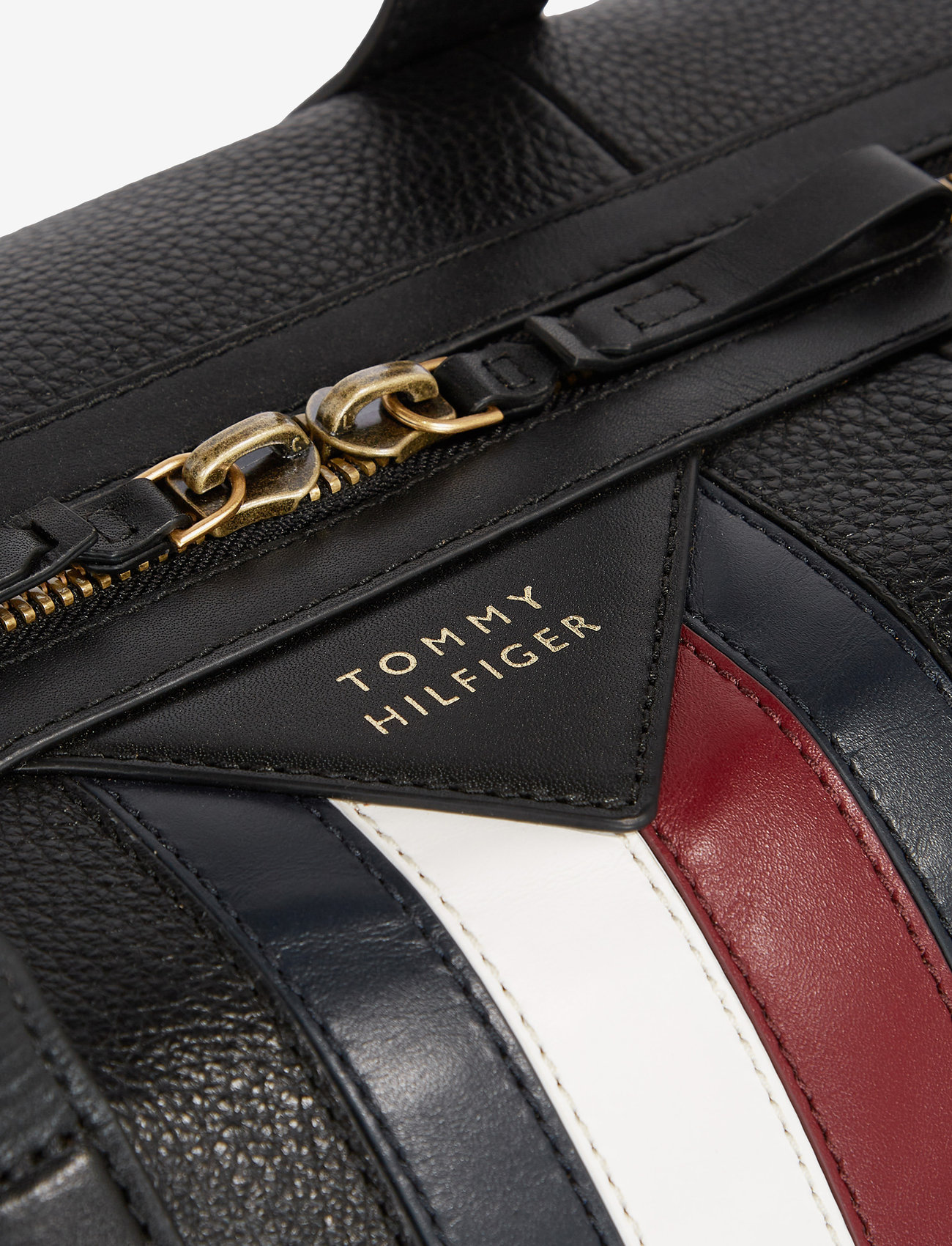 Tommy Hilfiger - TH PREMIUM LEATHER DUFFLE - black - 3