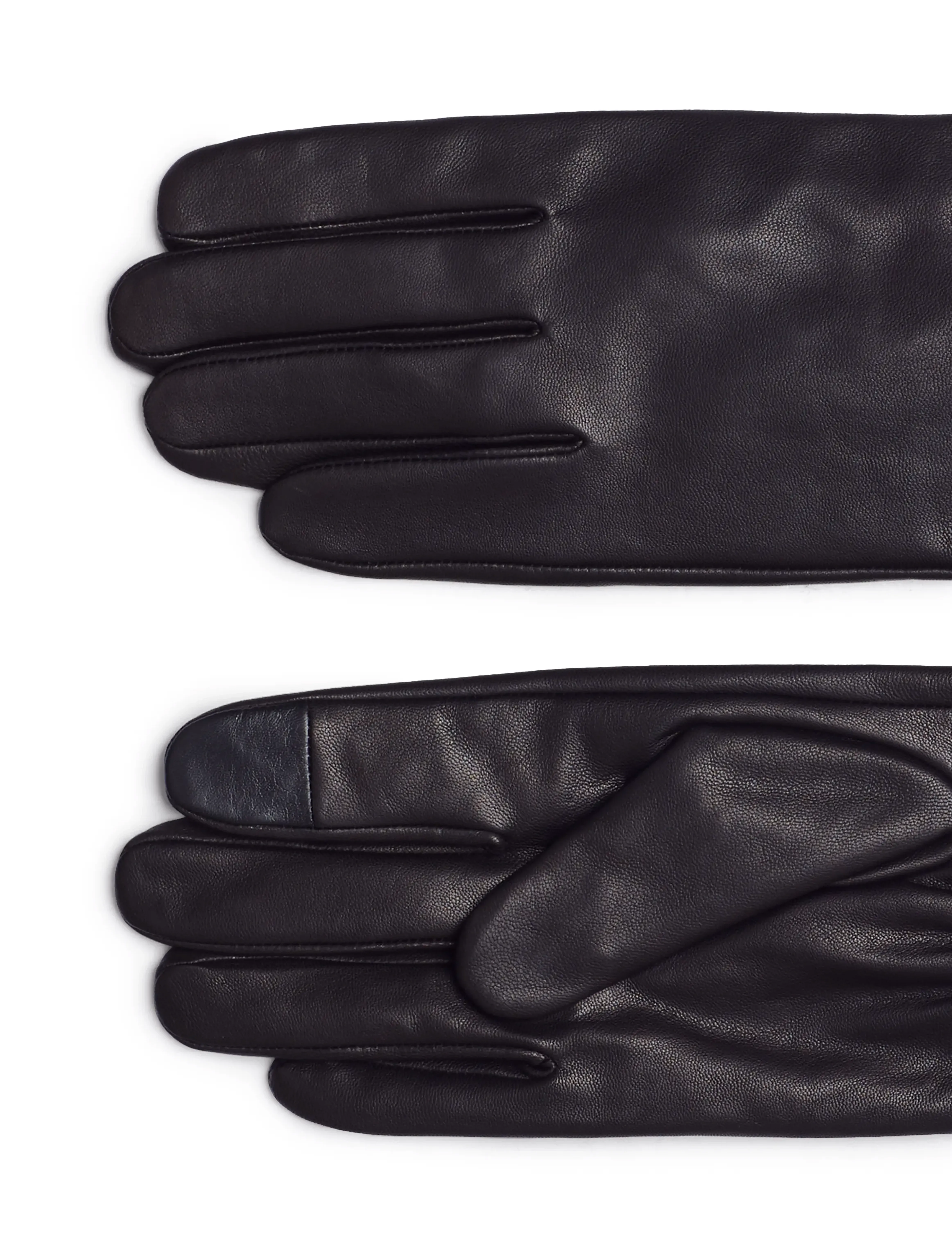 Tommy Hilfiger - ESSENTIAL FLAG LEATHER GLOVES - kapelusze & rękawiczki - black - 3