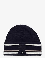 Tommy Hilfiger - TH MONOGRAM BEANIE - pipot - space blue - 0