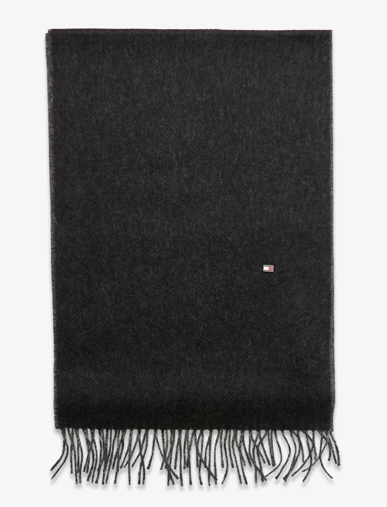Tommy Hilfiger - TH CASHMERE PLAQUE SCARF - winter scarves - black - 1