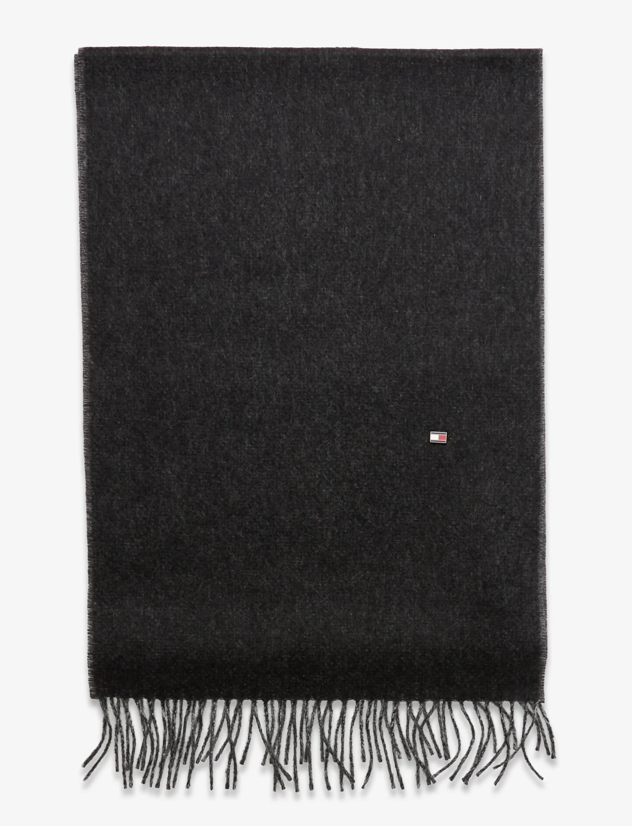 Tommy Hilfiger - TH CASHMERE PLAQUE SCARF - halstørklæder - black - 1