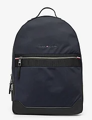 Tommy Hilfiger - TH ELEVATED NYLON BACKPACK - rucksäcke - space blue - 0