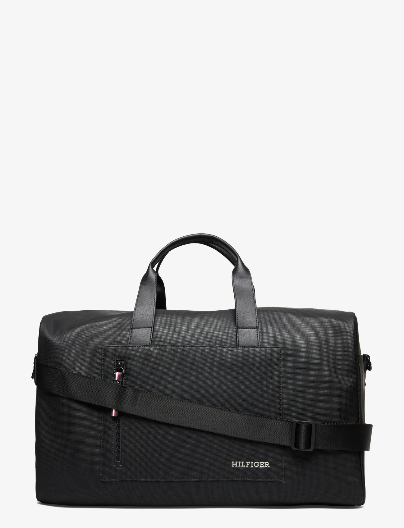 Tommy Hilfiger - TH PIQUE DUFFLE - weekend bags - black - 0