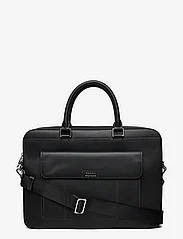 Tommy Hilfiger - TH SPW LEATHER COMPUTER BAG - torby komputerowe - black - 0