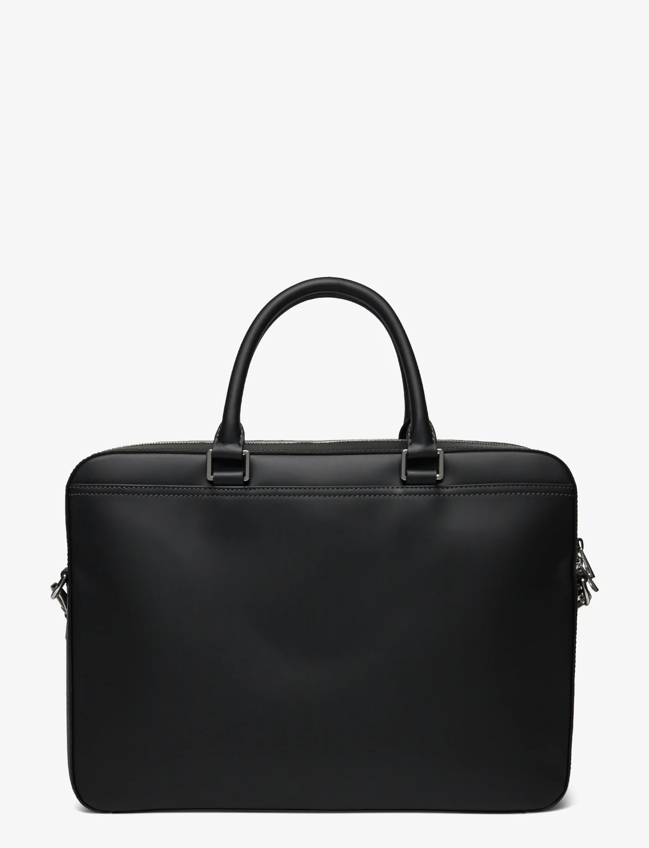 Tommy Hilfiger - TH SPW LEATHER COMPUTER BAG - laptop bags - black - 1
