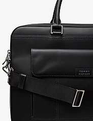 Tommy Hilfiger - TH SPW LEATHER COMPUTER BAG - laptop bags - black - 3
